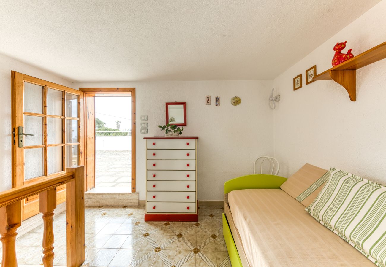 Ferienhaus in Leuca - Terrassenhaus mit Meerblick und Außenwhirlpool
