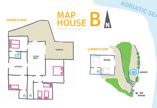 Villa in Castro - Breathtaking whirlpool villa&office w/ sea access Villa in Castro - Breathtaking whirlpool villa&office w/ sea access