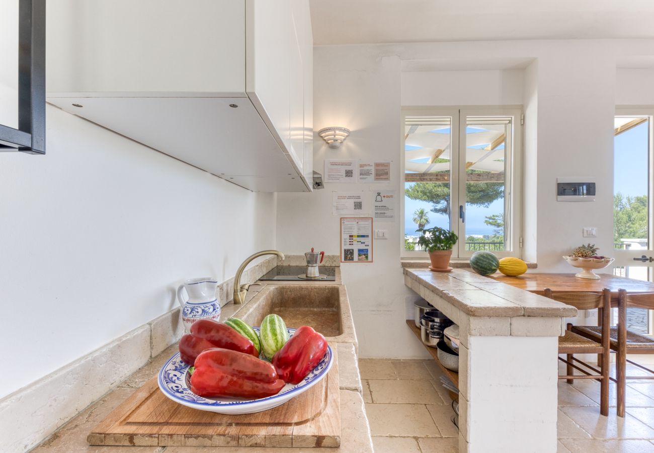 Villa in Torre Pali - Sea view pool villa w/ garden, 2km from sand