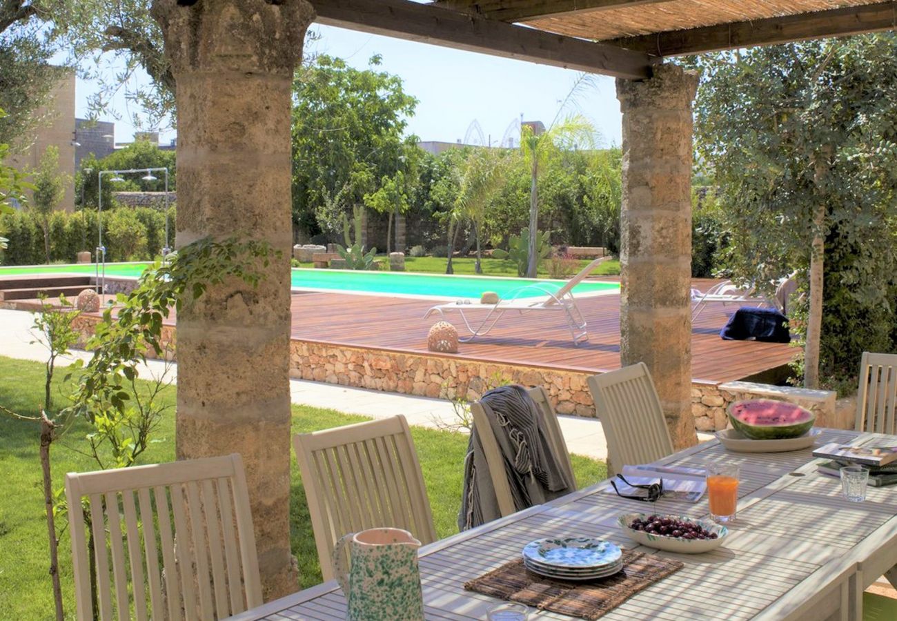 Apartment in Patù - Nice studio with pool access and terrace (E)