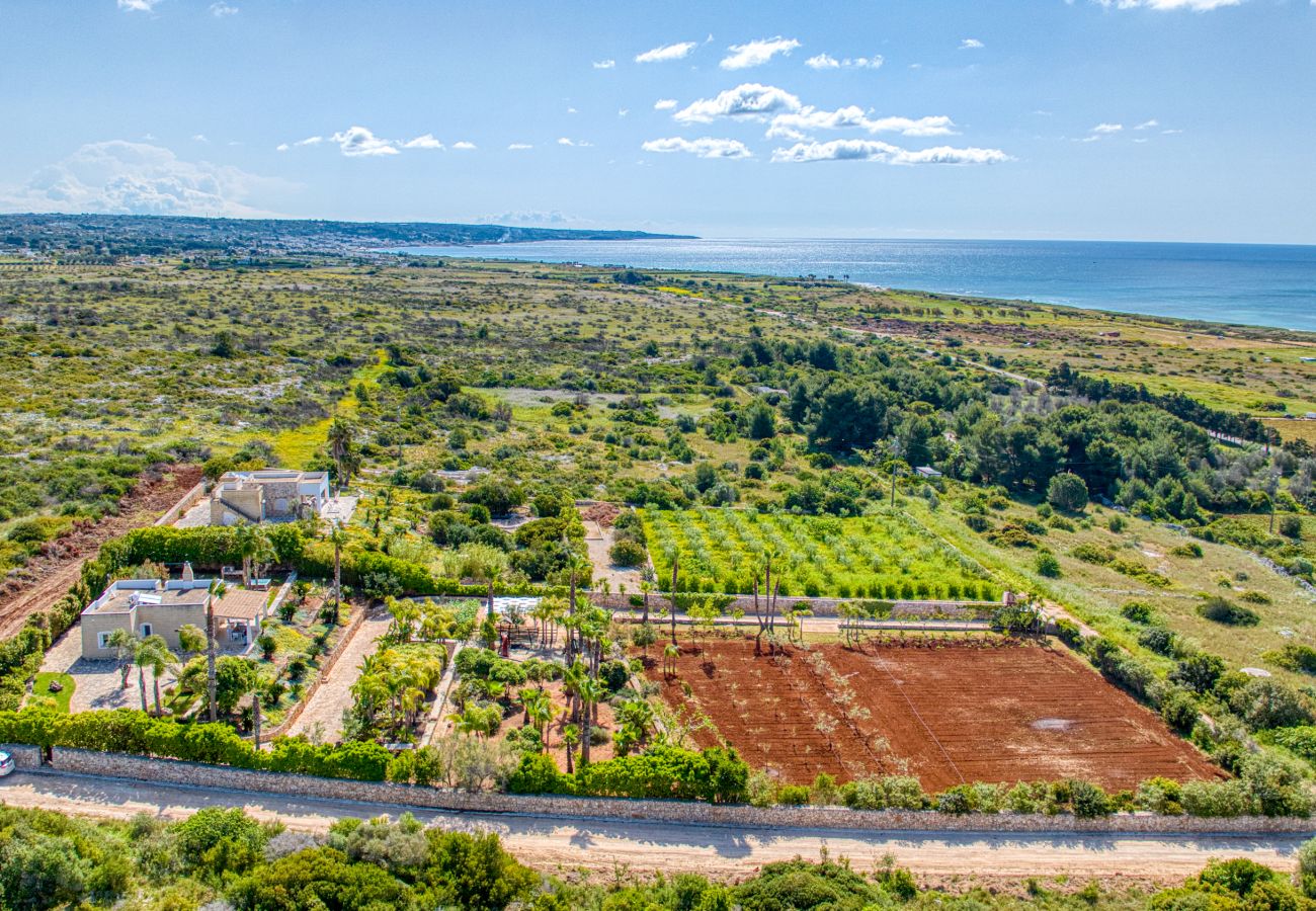 Villa in Pescoluse - Child-friendly beach villa w/ hot whirlpool & sea view