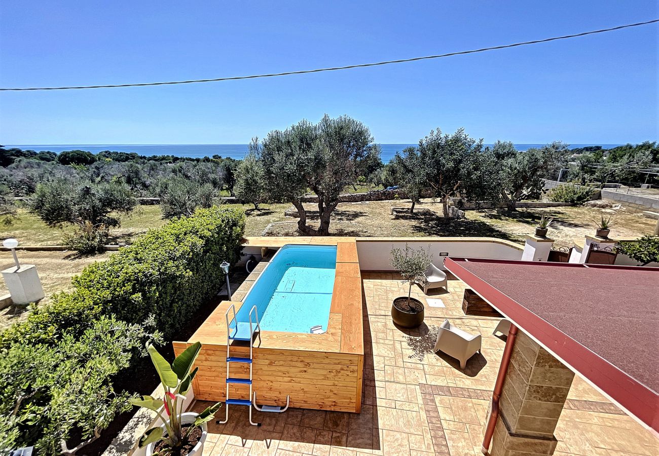 House in Marina di Felloniche - Pool house close to beach, with sea view