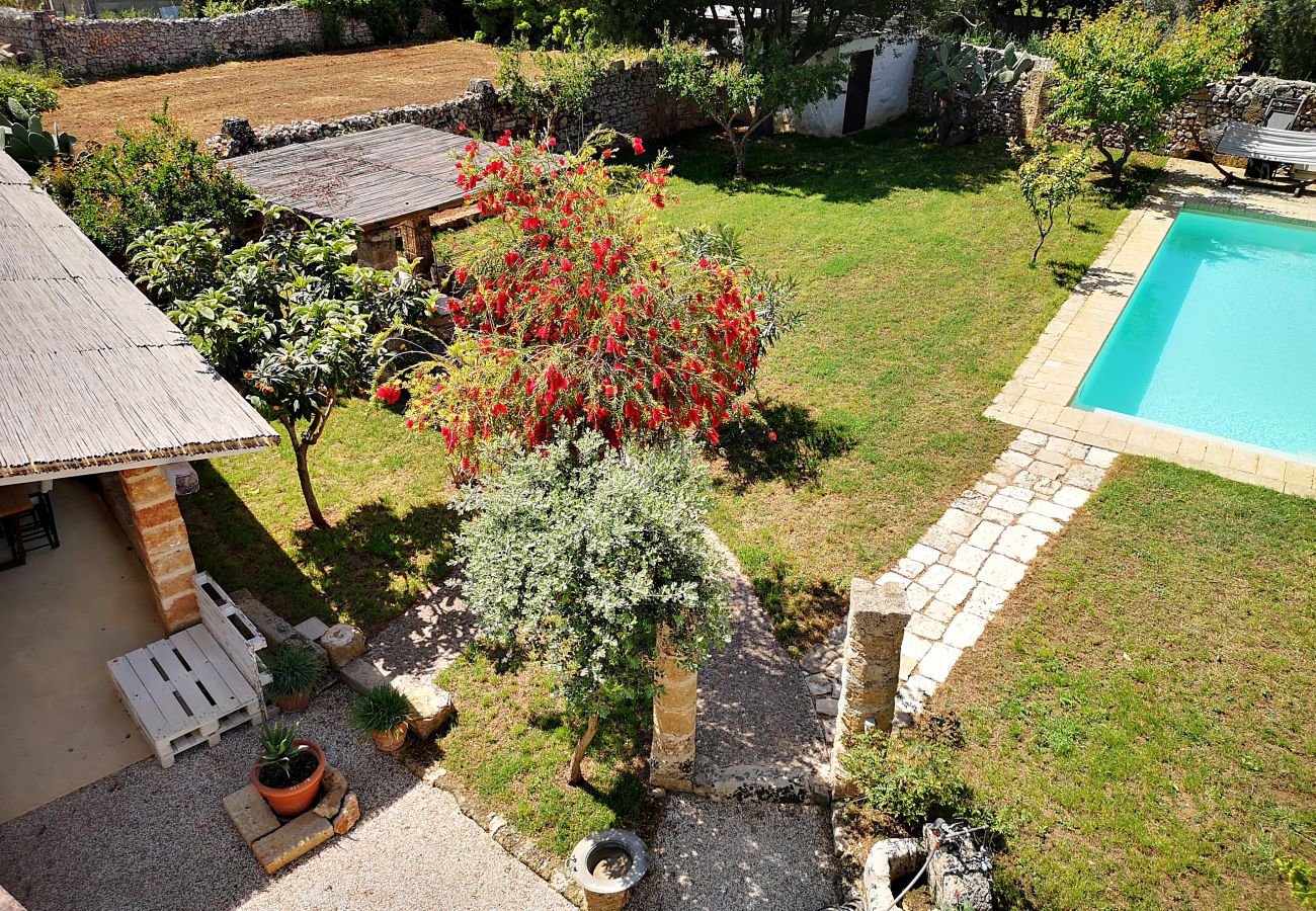Villa in Castrignano del Capo - 4 km from sea: Town estate with pool