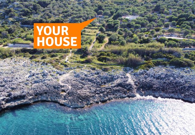 House in Corsano - Sea access & hot outdoor whirlpool at stone villa