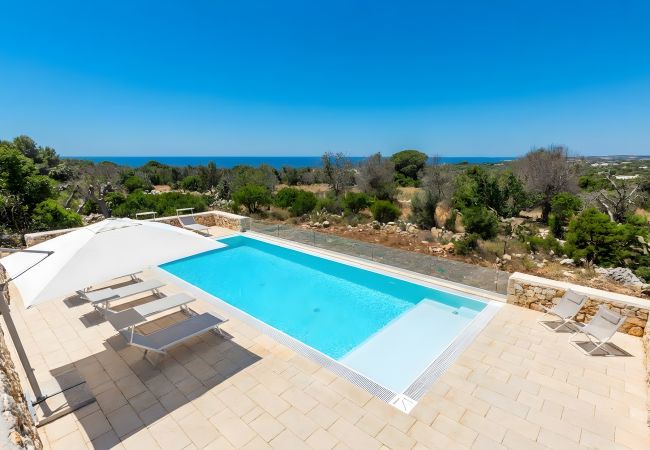 Villa in Torre Vado - Whole 3-unit estate, pool, garden, sea view