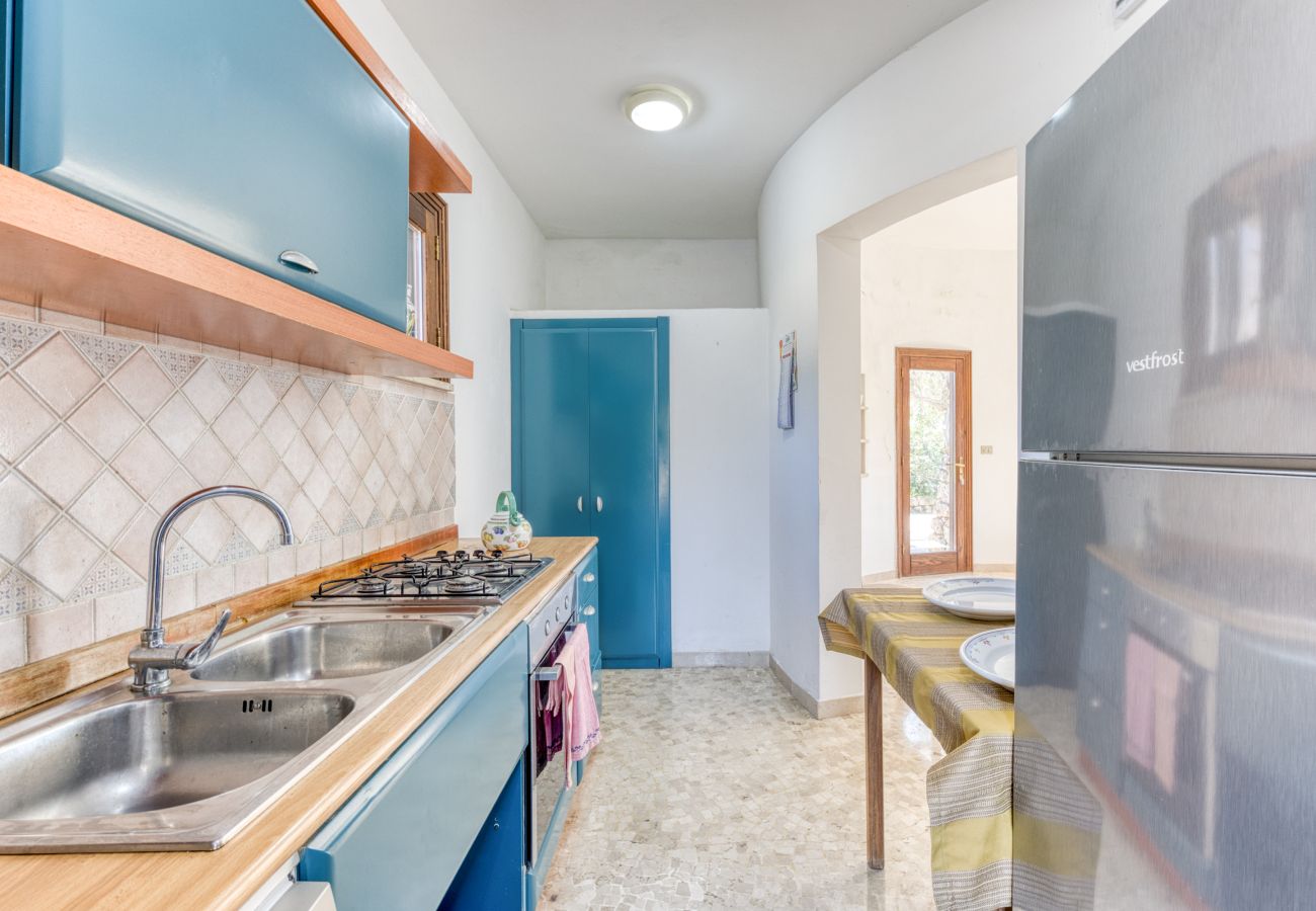 Country house in Patù - Nice stone house with sea view & outdoor whirlpool