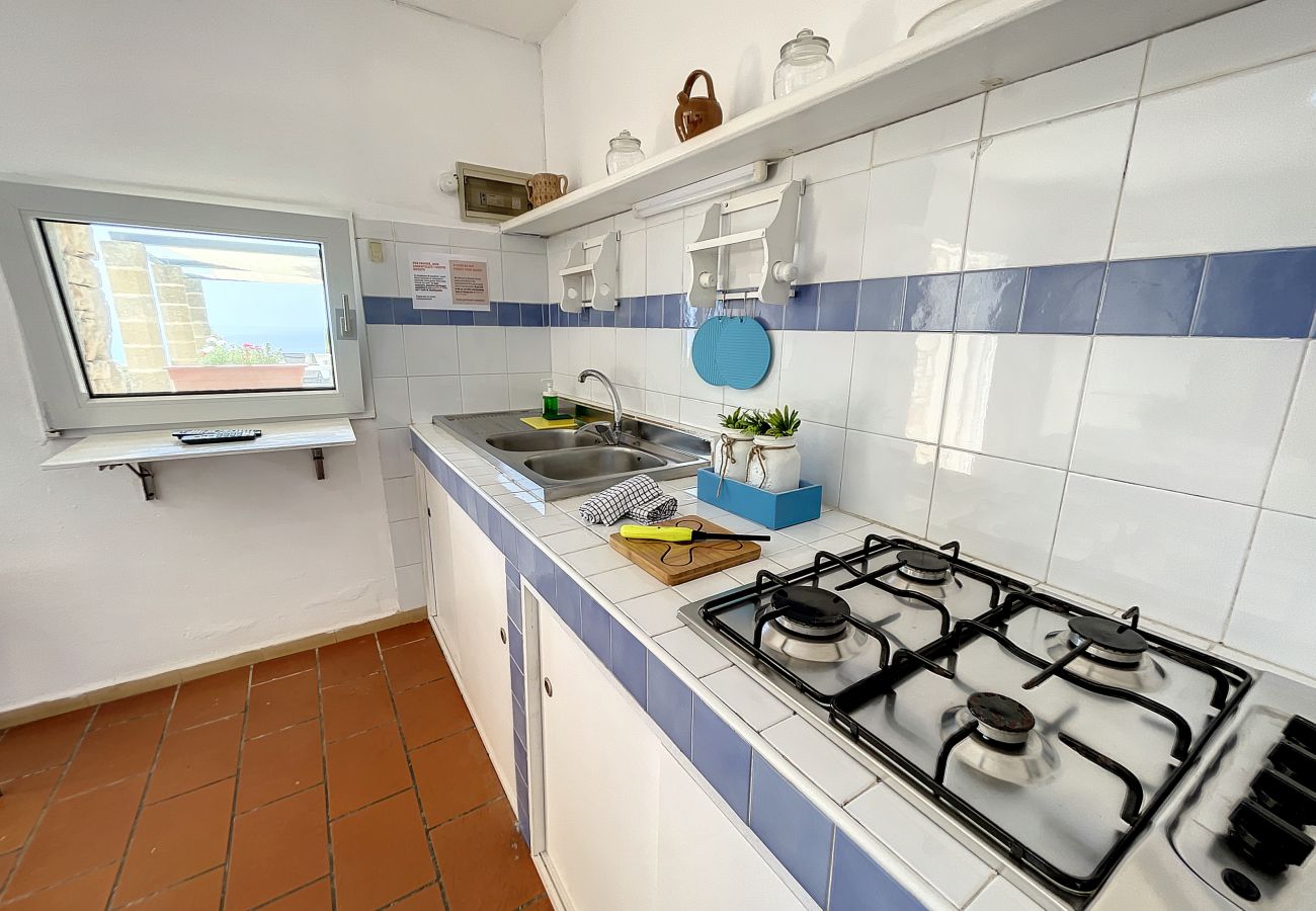 Maison à Gagliano del Capo - Maison en pierre avec jacuzzi sur les falaises (A)