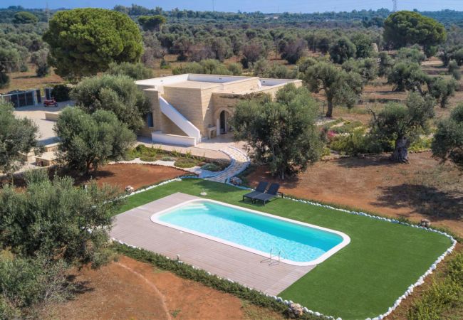 Villa à Patù - Villa de luxe avec piscine à 2km de la mer