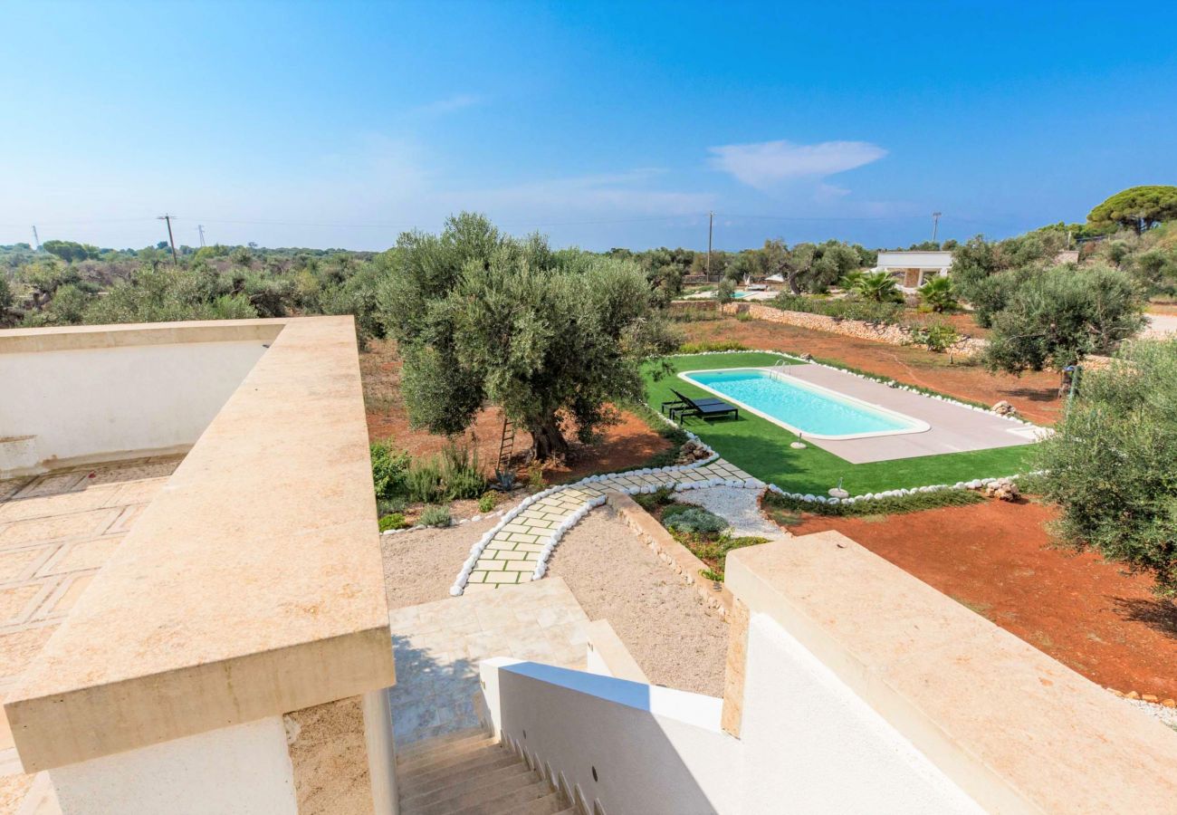 Villa à Patù - Villa de luxe avec piscine à 2km de la mer