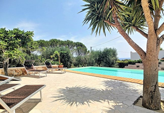 Villa à Leuca - Villa renovée avec piscine privée à 950m de la mer