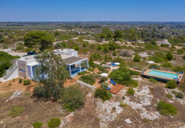 Villa à Torre Pali - Superbe villa avec piscine & vue mer 180°