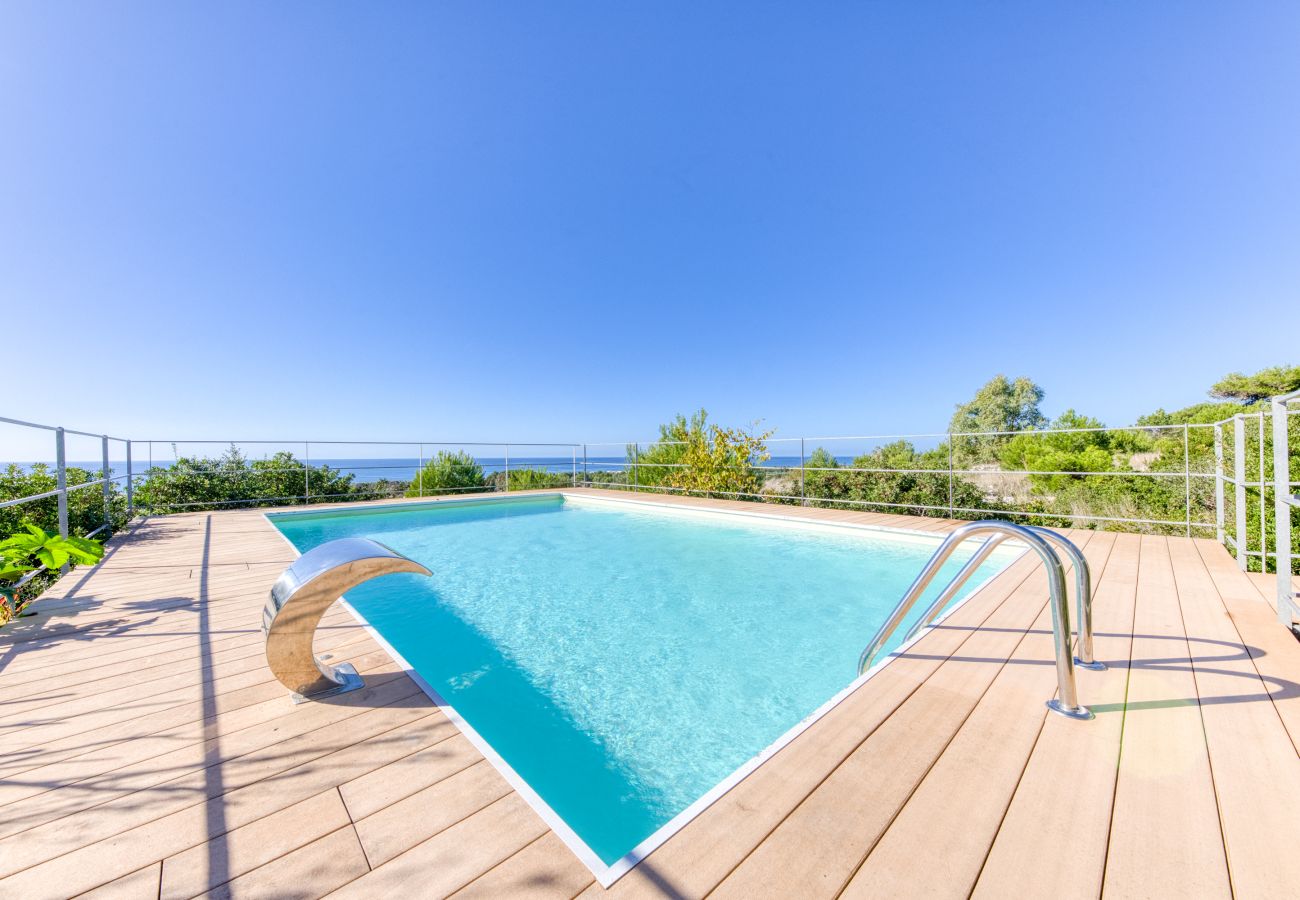Villa à Torre Pali - Superbe villa avec piscine & vue mer 180°