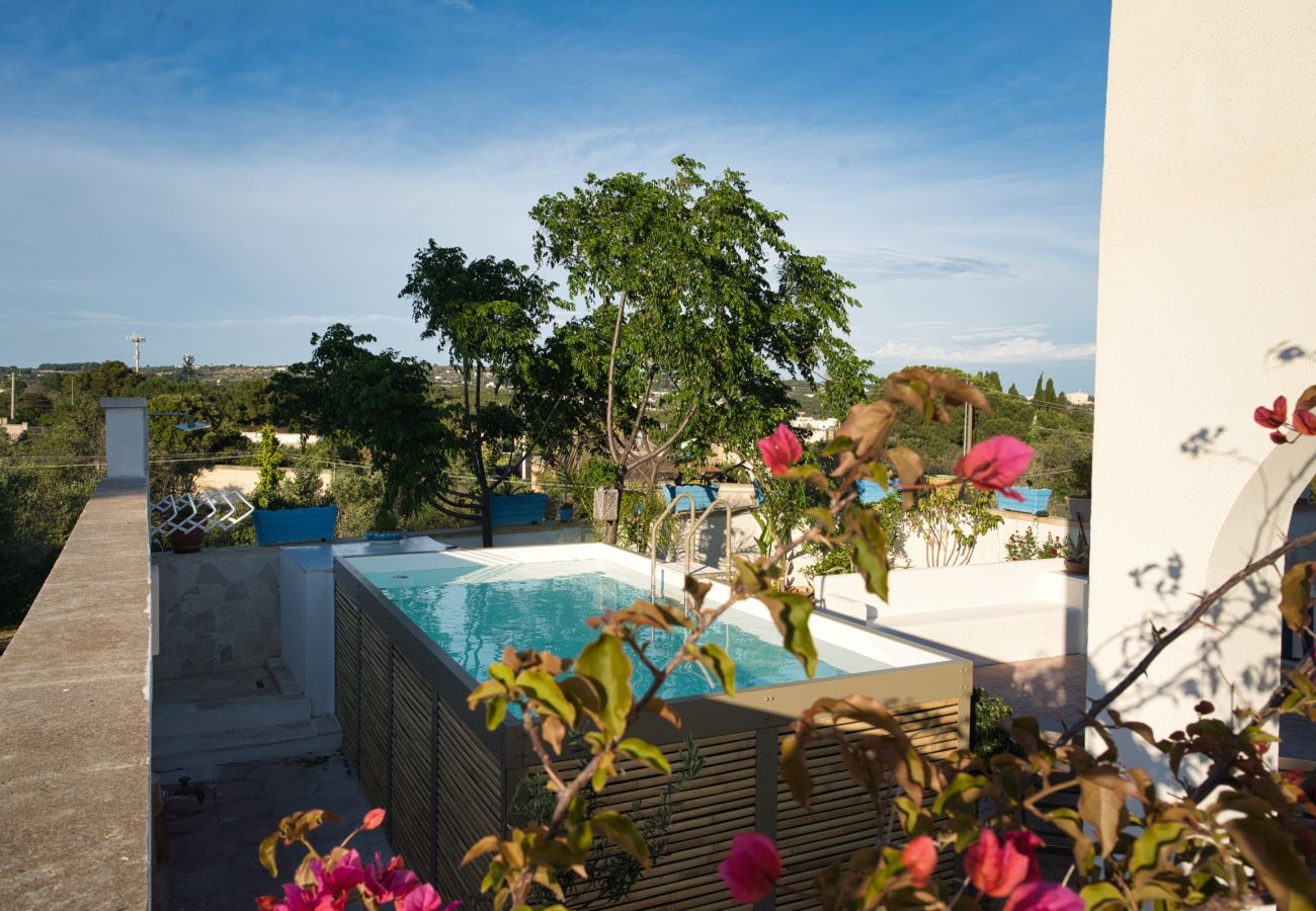 Maison à Leuca - Charmante maison avec petite piscine et vue mer