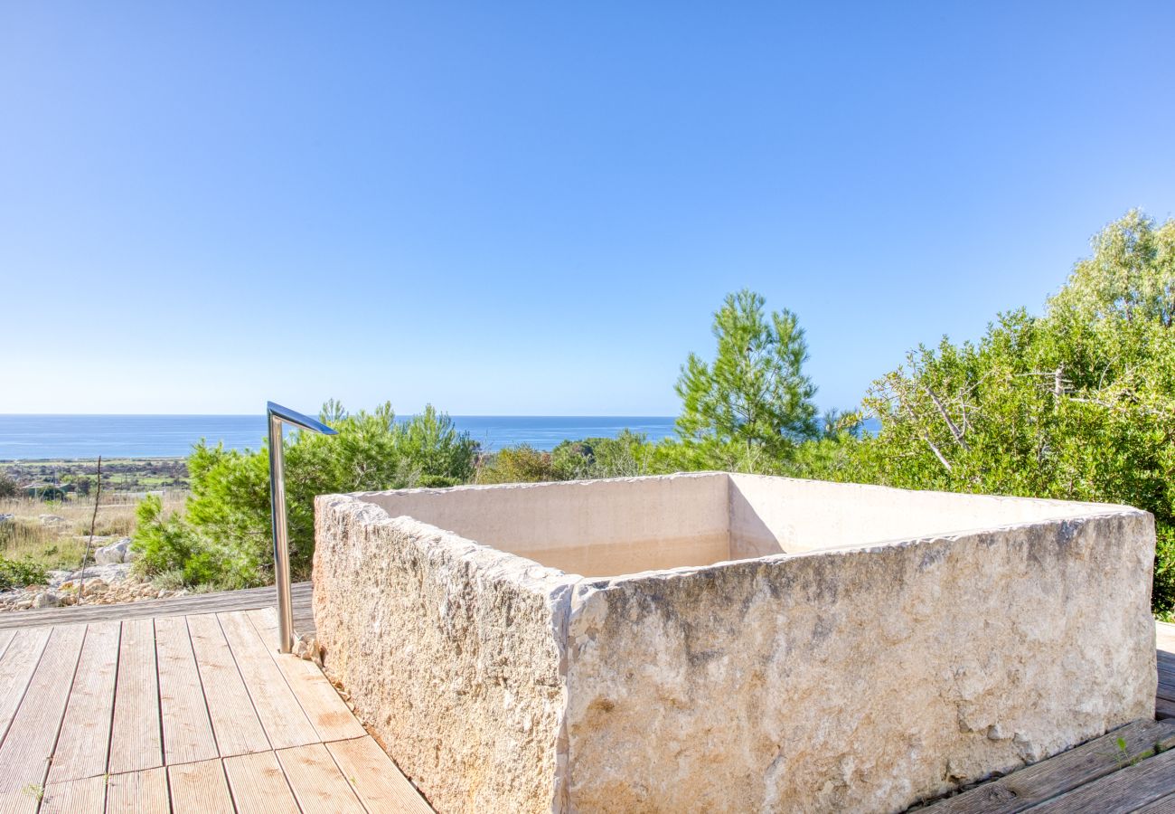 Villa a Torre Pali - Moderna villa deluxe con piscina e vista mare 180°