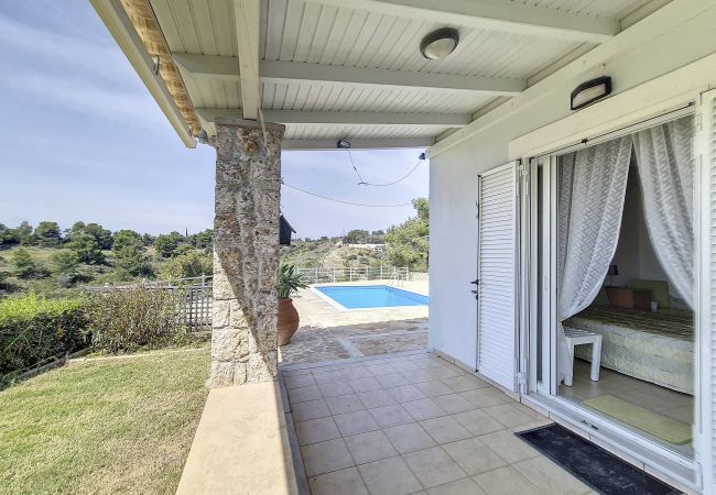 Casa a Porto Heli - Villa con piscina/vista mare, 4 min dalla spiaggia