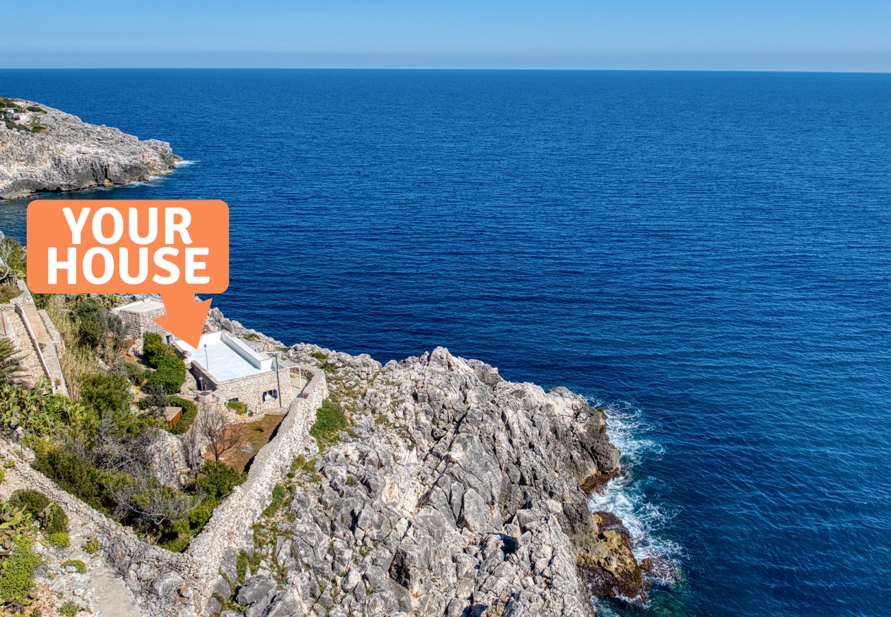 Trullo a Gagliano del Capo - Casetta in pietra sul mare con jacuzzi riscaldata
