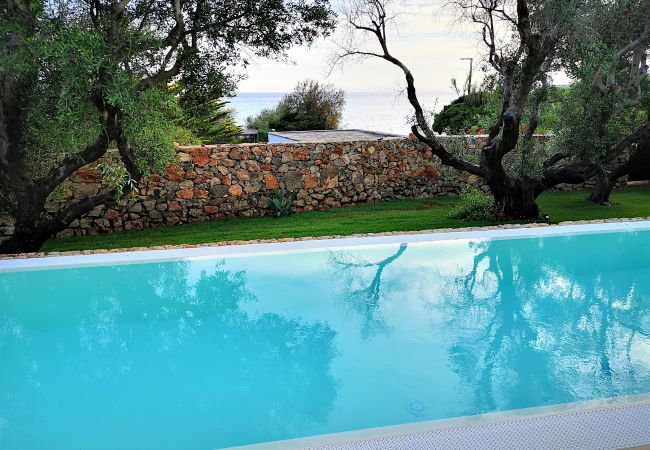 Villa a Marina di Felloniche - Villa da sogno fronte spiaggia, piscina e jacuzzi