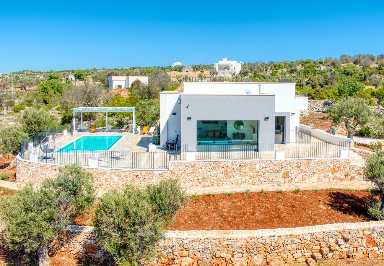 Villa a Leuca - Magnifica villa con piscina riscaldata, vista 270°
