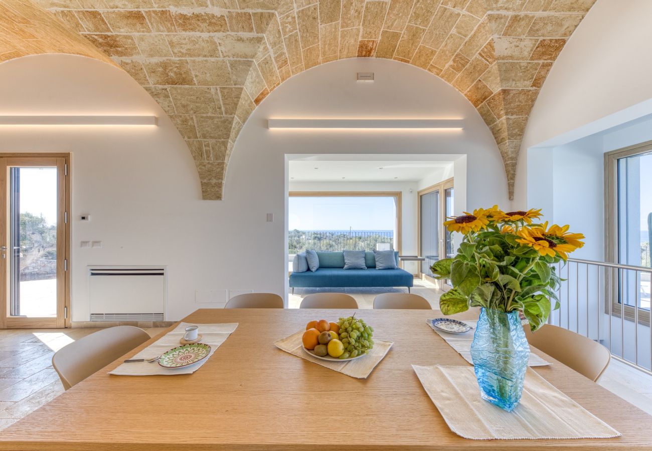 Villa a Leuca - Magnifica villa con piscina riscaldata, vista 270°