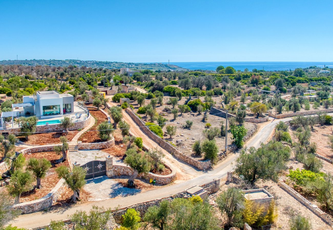 Villa a Leuca - Magnifica villa con piscina riscaldata, vista 270°