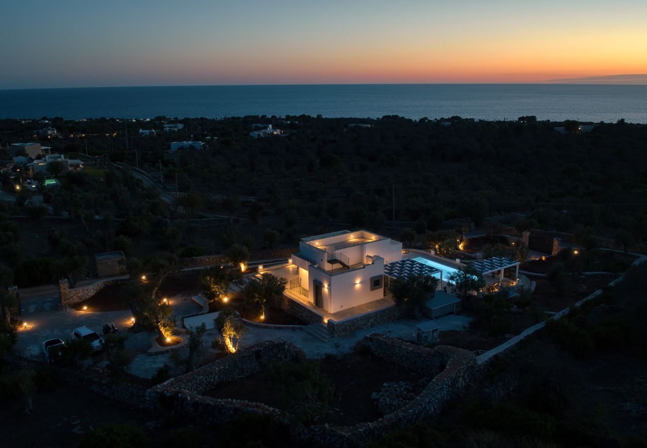 Villa a Leuca - Magnifica villa con piscina riscaldata, vista 270°