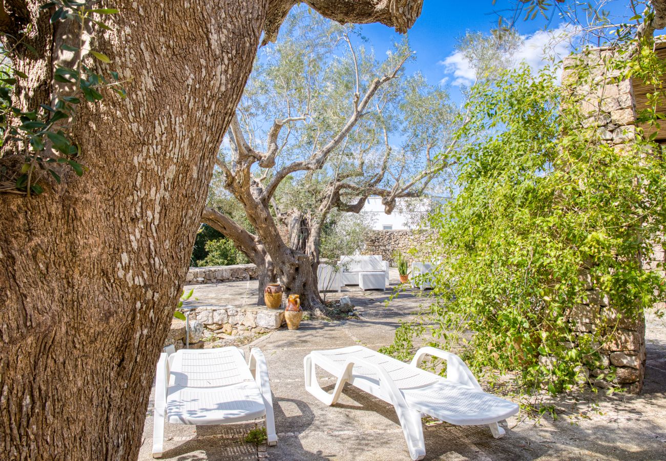 Fattoria a Patù - Graziosa casa in pietra, vista mare e vasca idromassaggio