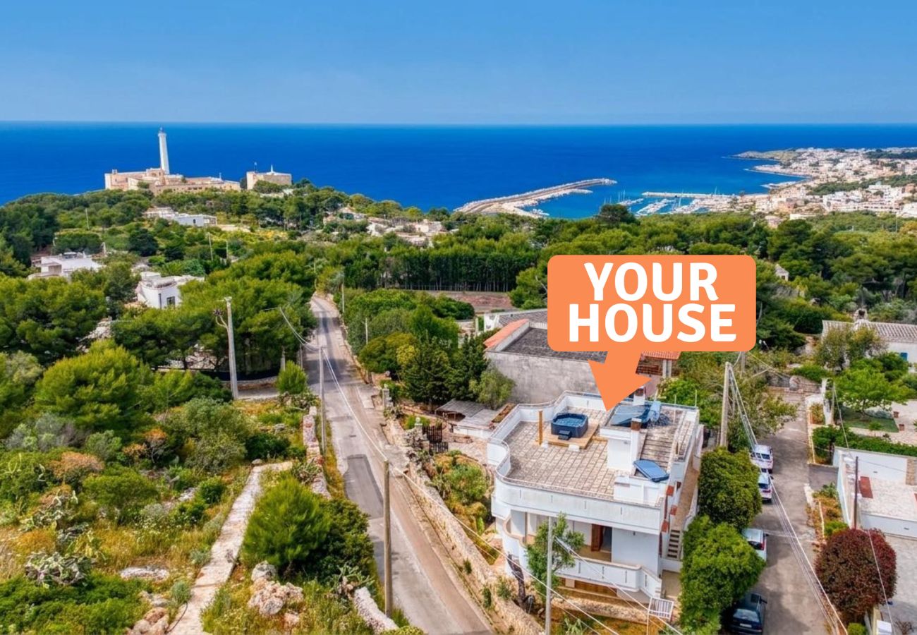 Casa a Leuca - Graziosa casa con vista mare e vasca idromassaggio