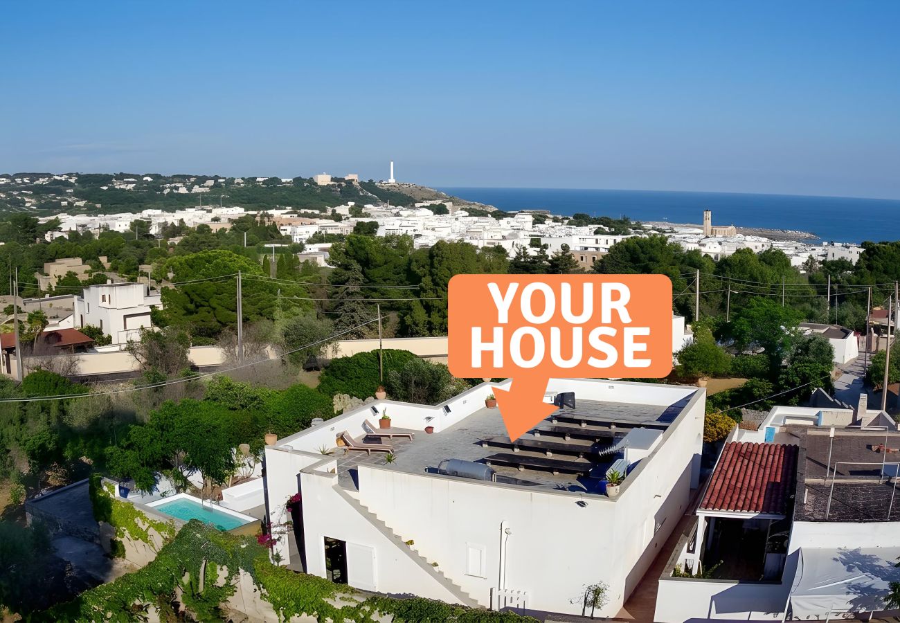 Casa a Leuca - Graziosa casa con piccola piscina e vista mare